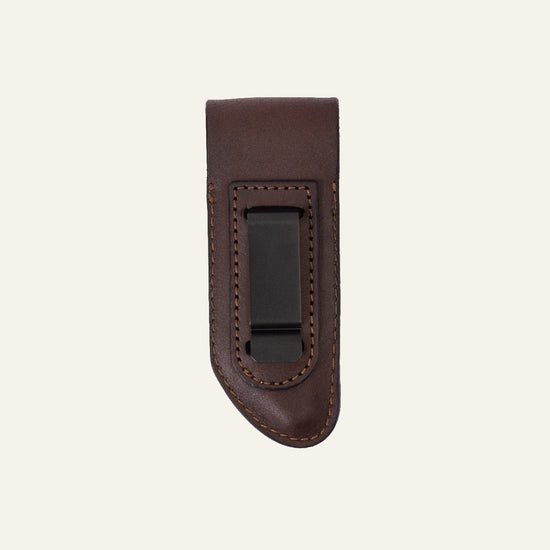 Okapi Leather Legacy Sheath for belt clips - ideal for pocket knives