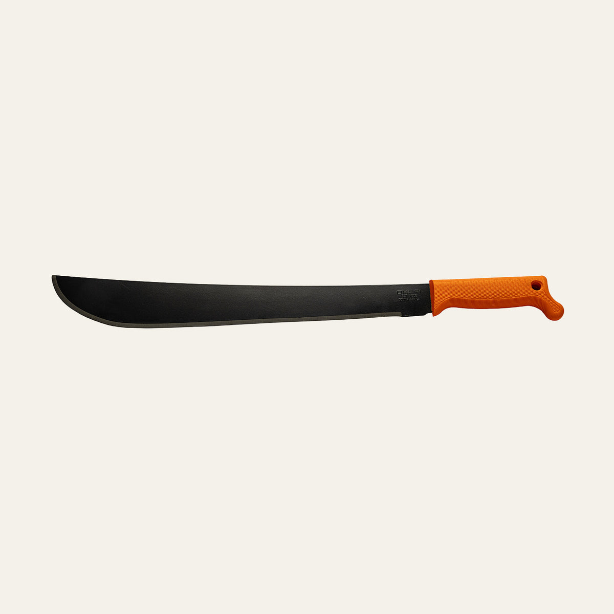 Isolated Okapi Latin Machete with Okapi Orange handle